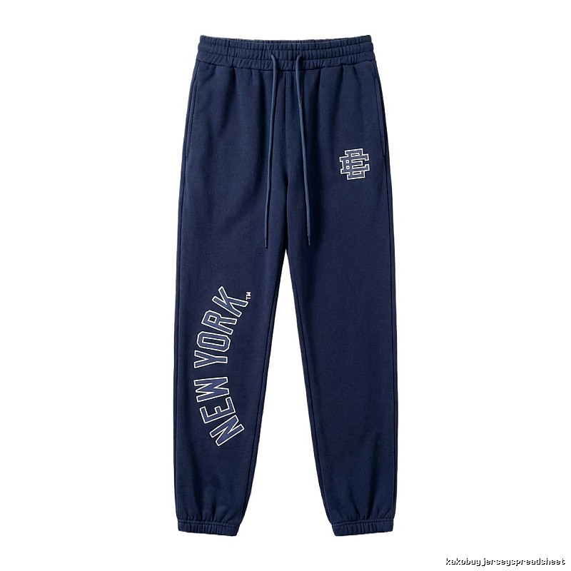 Eric Emanuel New York Style Navy Blue Sweatpants