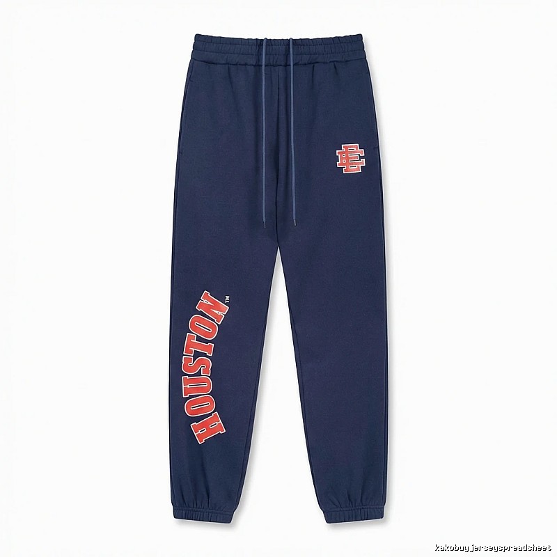 Eric Emanuel Sports Style Navy Blue Sweatpants