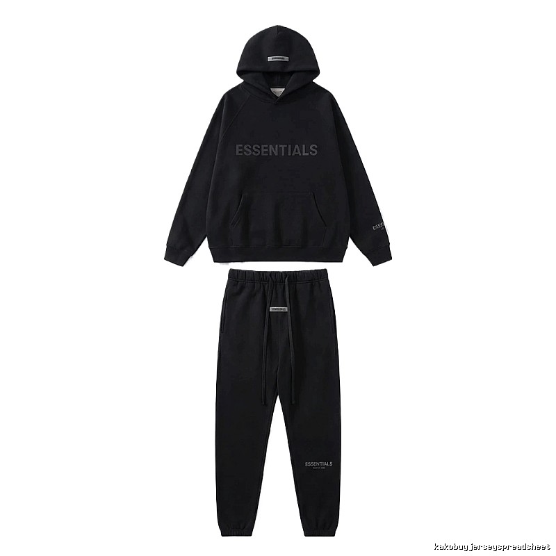 ESSENTIALS casual style black suit