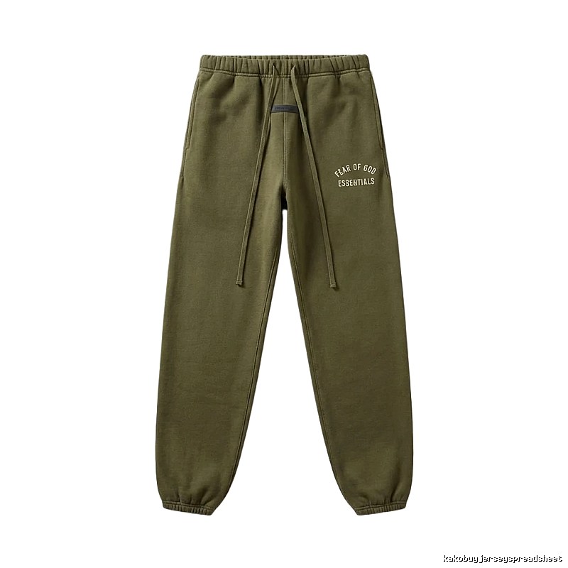 ESSENTIALS casual style olive green sweatpants