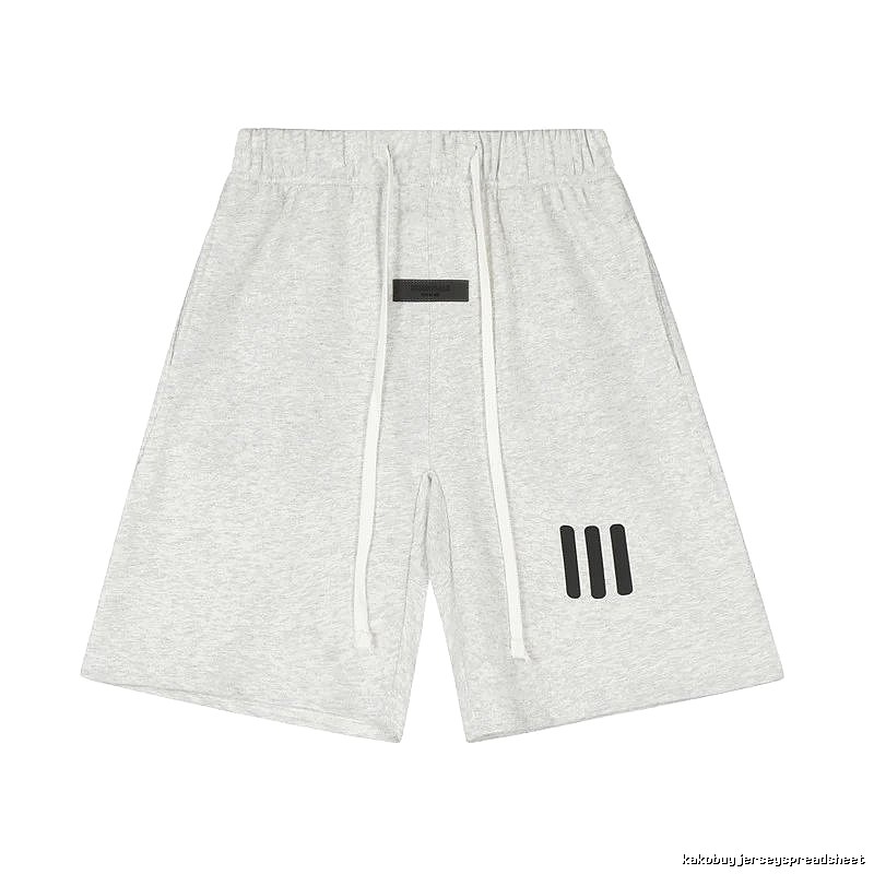 ESSENTIALS minimalist light gray shorts