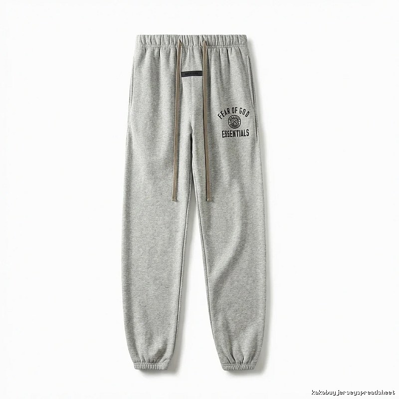 ESSENTIALS minimalist light gray sweatpants