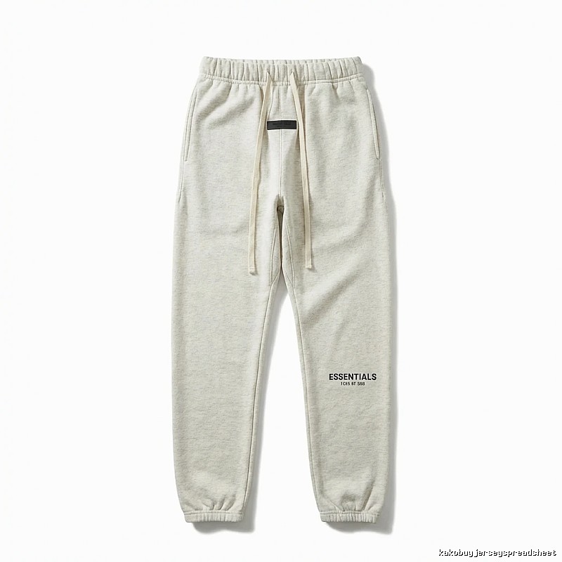 ESSENTIALS minimalist light gray sweatpants