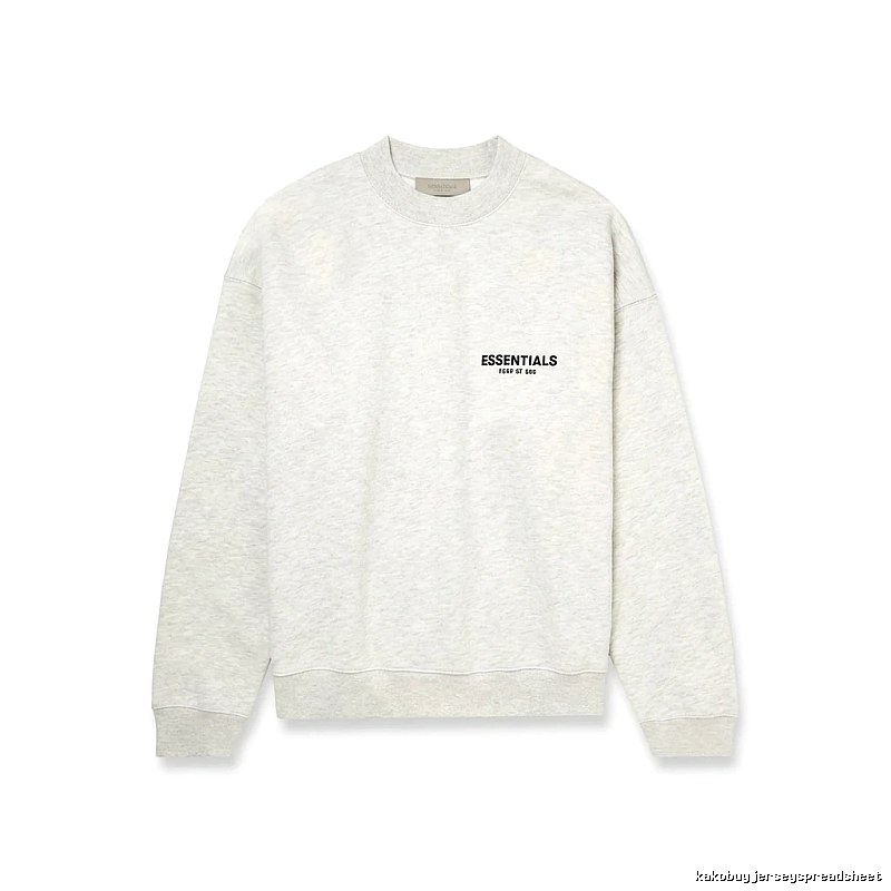 ESSENTIALS minimalist light gray sweatshirt