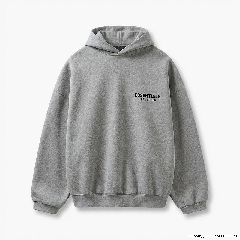 ESSENTIALS minimalist light gray sweatshirt