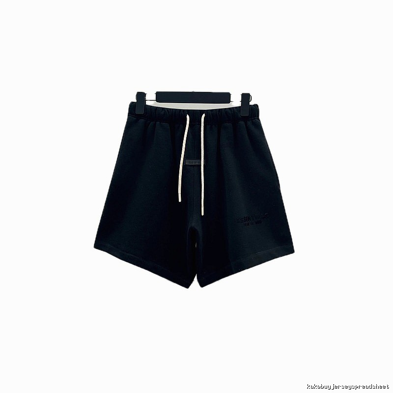 ESSENTIALS Minimalist Style Black Shorts