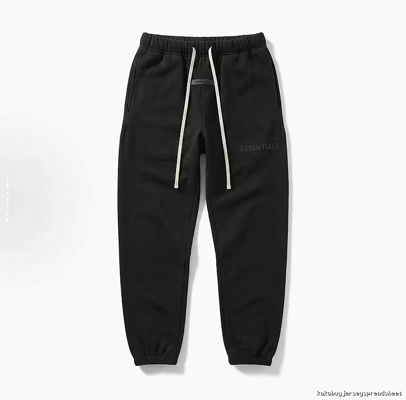 ESSENTIALS minimalist style black sweatpants