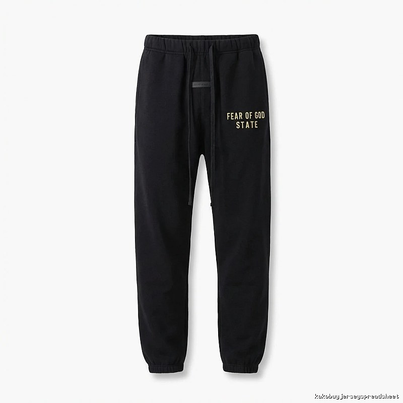 ESSENTIALS minimalist style black sweatpants