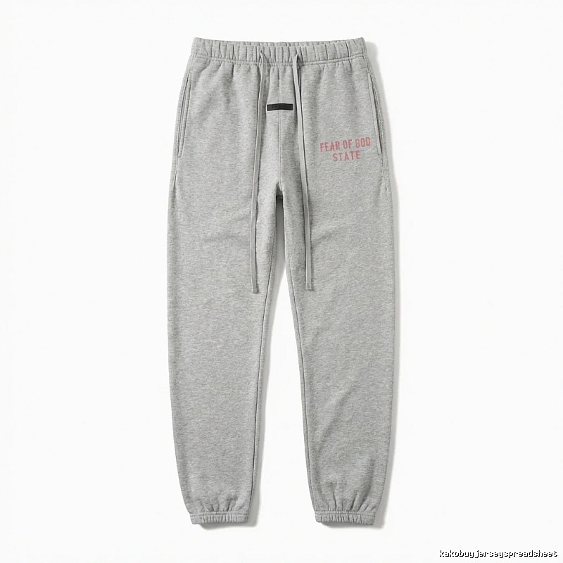 ESSENTIALS minimalist style grey sweatpants