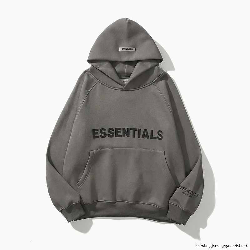 ESSENTIALS minimalist style grey sweatshirt