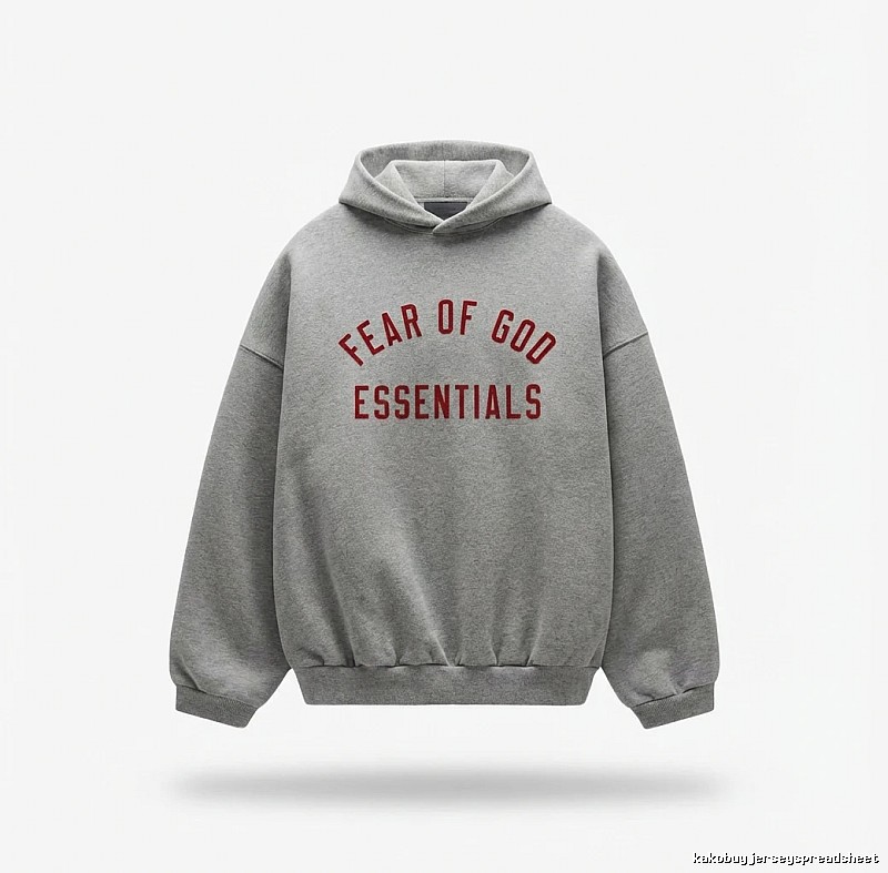 ESSENTIALS minimalist style grey sweatshirt