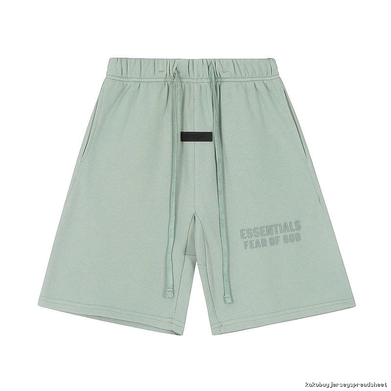 ESSENTIALS minimalist style light green shorts