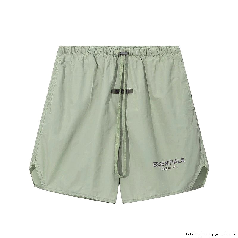 ESSENTIALS minimalist style light green shorts