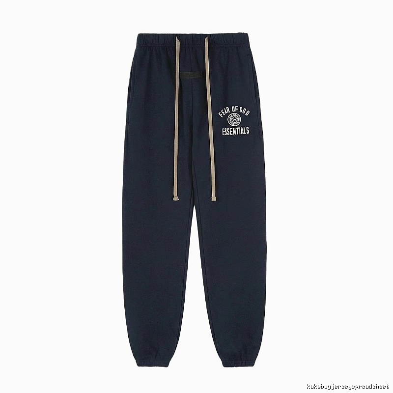 ESSENTIALS minimalist style navy blue sweatpants