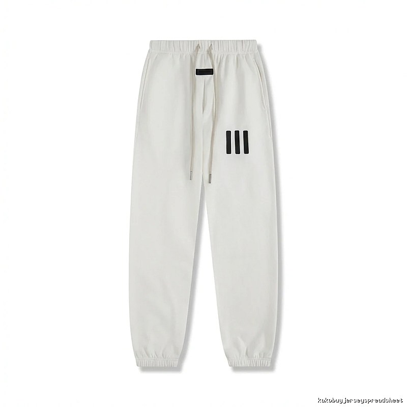 ESSENTIALS minimalist style white sweatpants