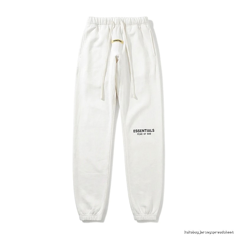 ESSENTIALS minimalist style white sweatpants