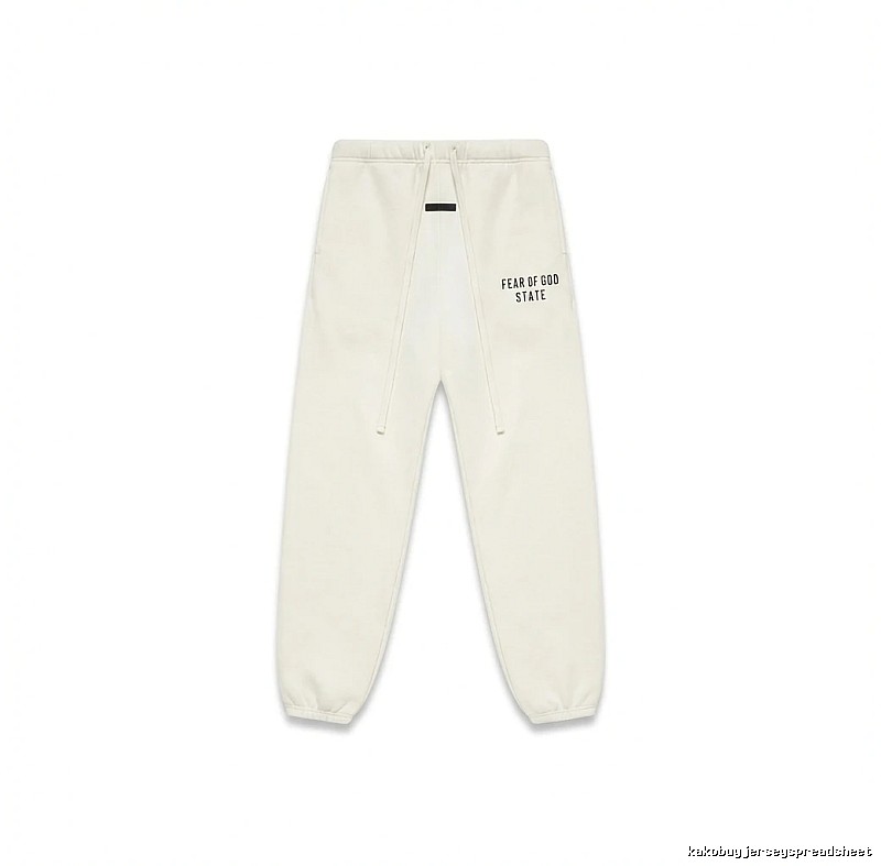 ESSENTIALS minimalist style white sweatpants
