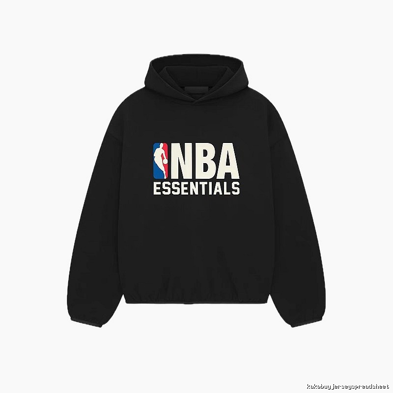 ESSENTIALS NBA-style black hoodie