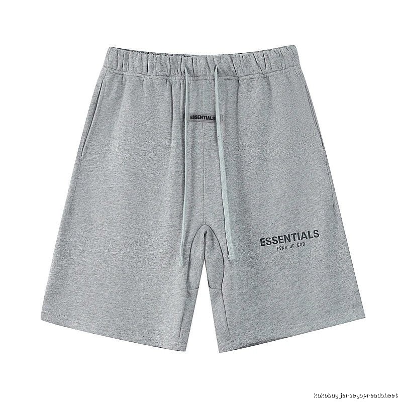 ESSENTIALS Simple Grey Sports Shorts