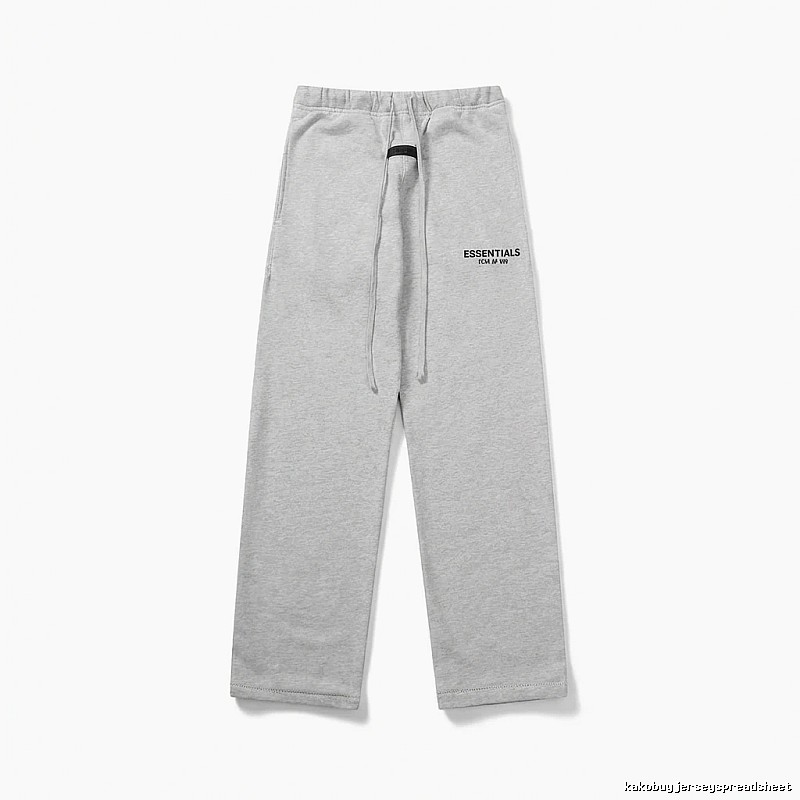 ESSENTIALS simple-style light gray sweatpants