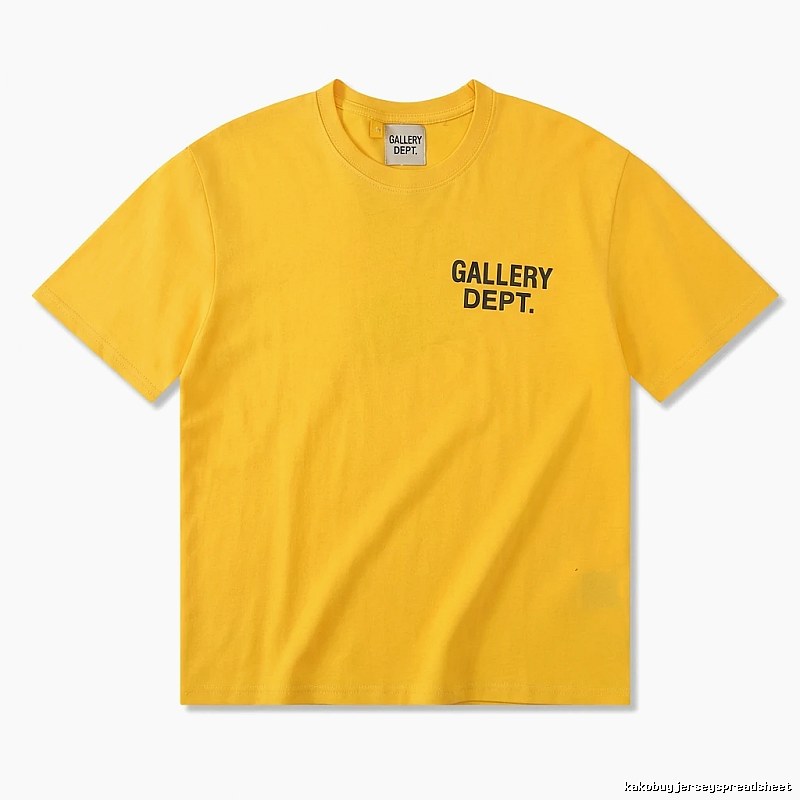 Gallery Dept. Alphabet Style Yellow T-shirt