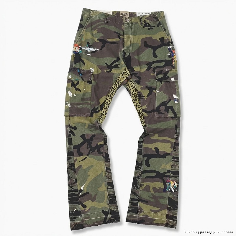 Gallery Dept Camouflage Graffiti Style Long Pants