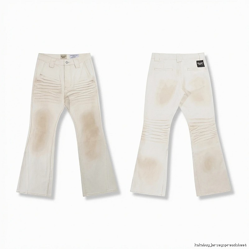 Gallery Dept. distressed-style white jeans