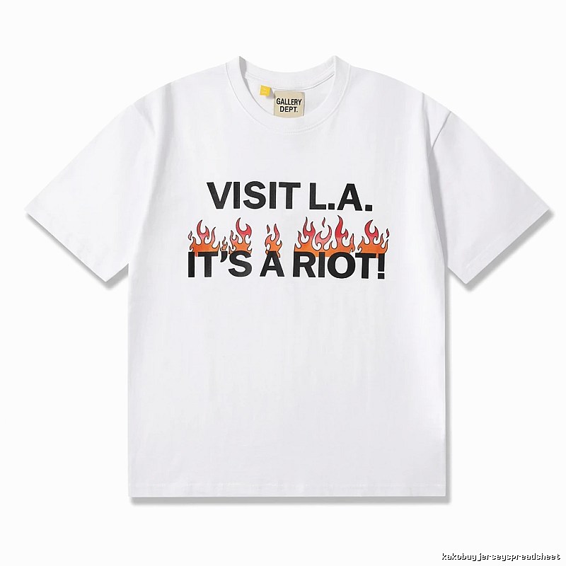 Gallery Dept Flame Print White T-shirt