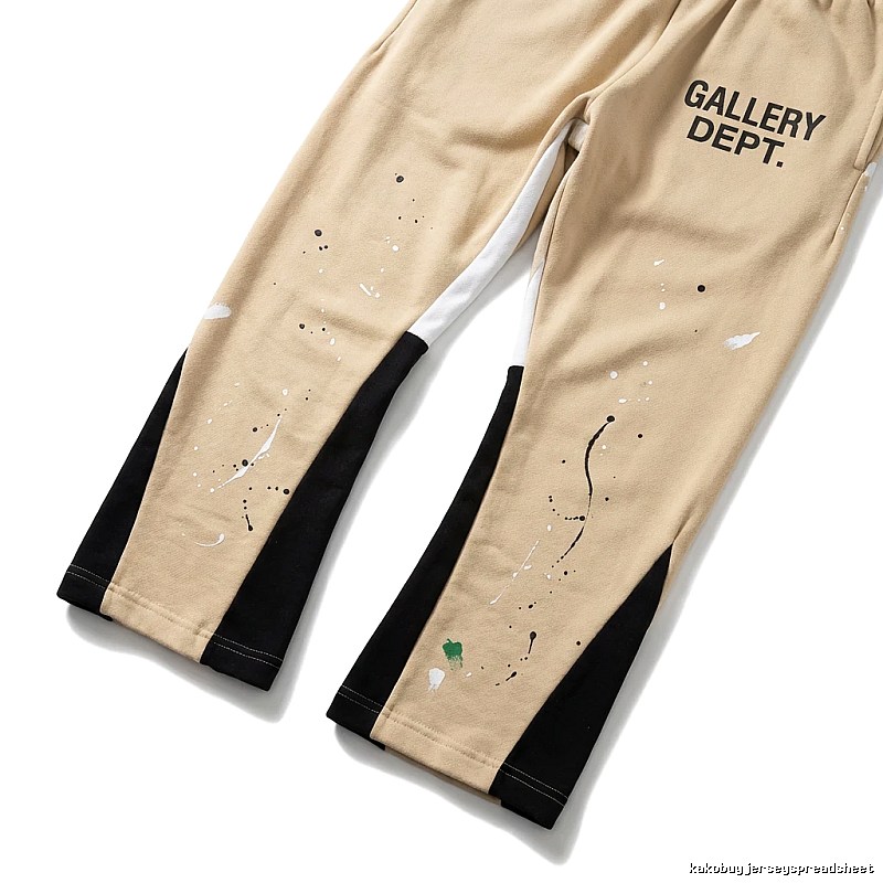 Gallery Dept. Graffiti Style Beige Sweatpants