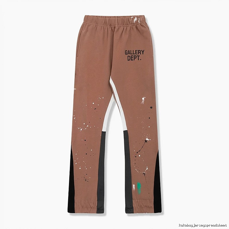 Gallery Dept Graffiti Style Coffee-colored Pants