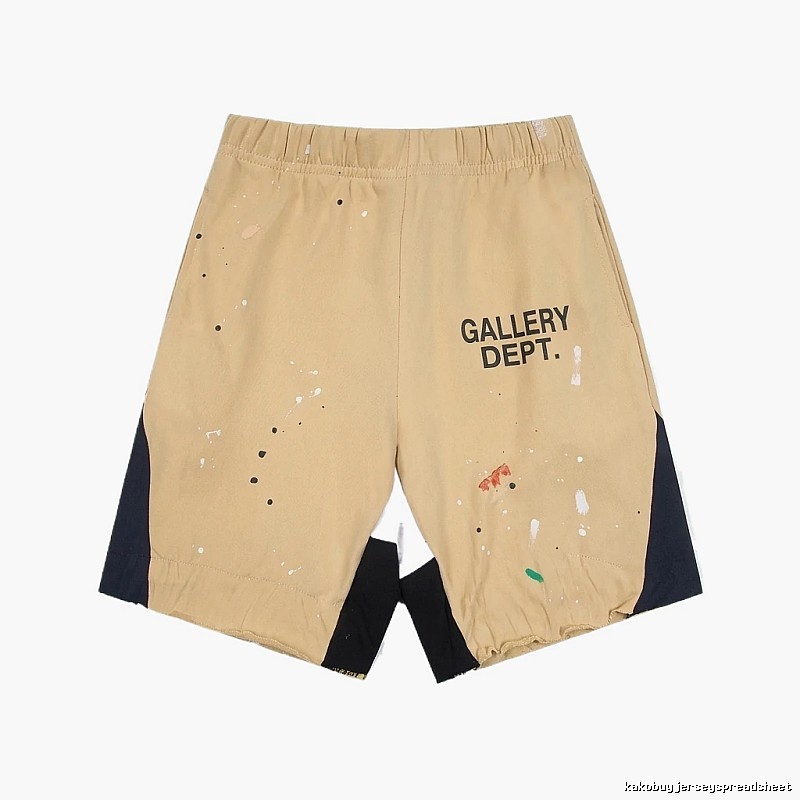 Gallery Dept. Graffiti Style Khaki Shorts