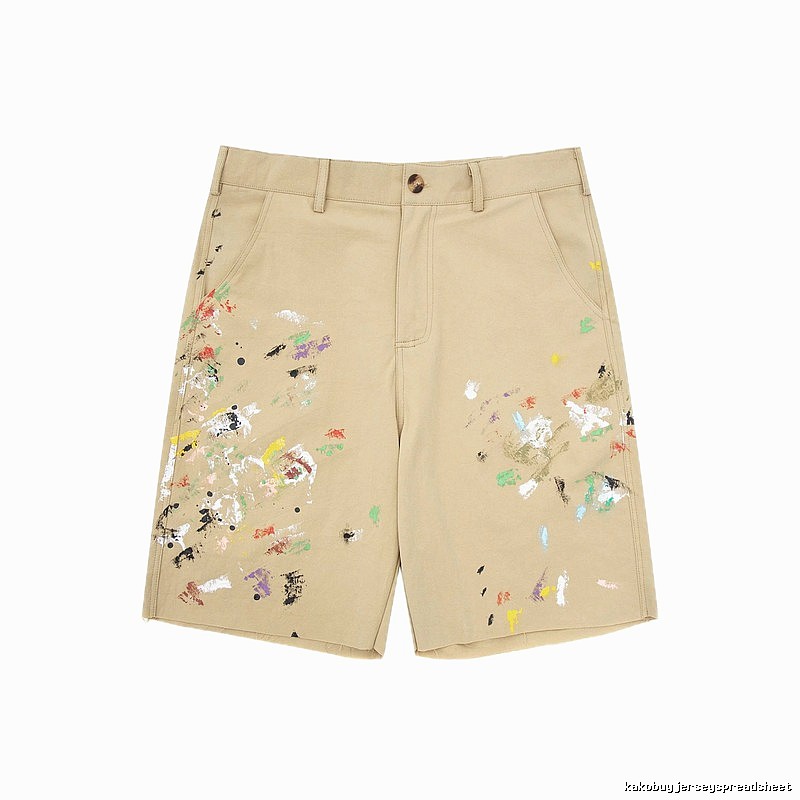 Gallery Dept Graffiti Style Khaki Shorts