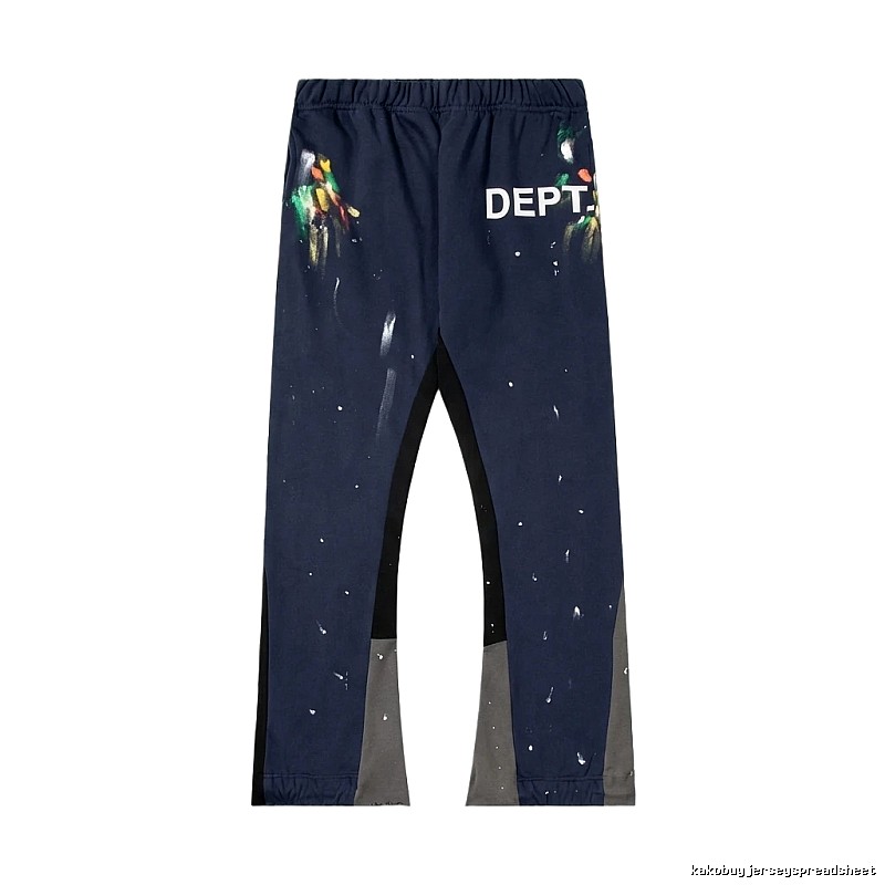 Gallery Dept graffiti-style navy blue pants
