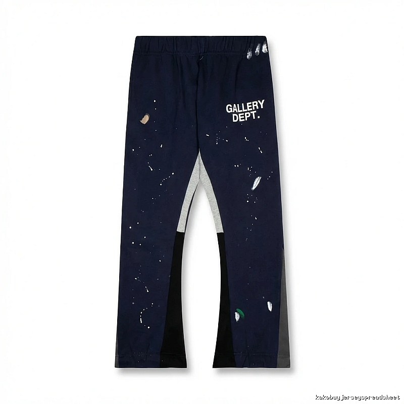 Gallery Dept graffiti-style navy blue pants