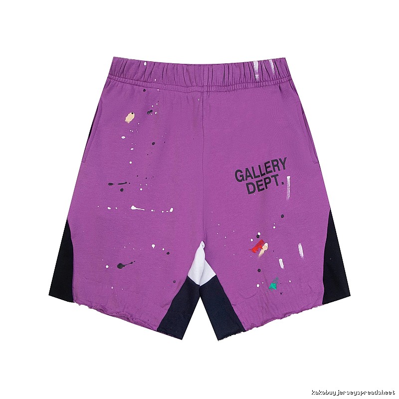 Gallery Dept. graffiti-style purple shorts