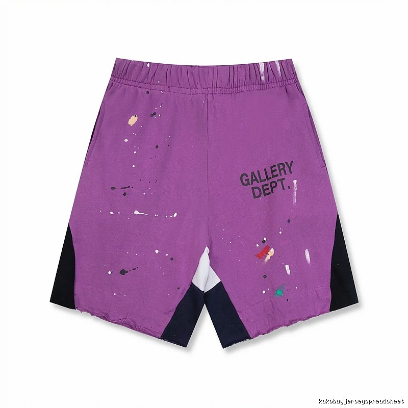 Gallery Dept Graffiti Style Purple Shorts
