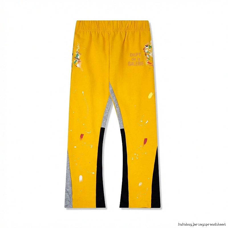 Gallery Dept Graffiti Style Yellow Trousers