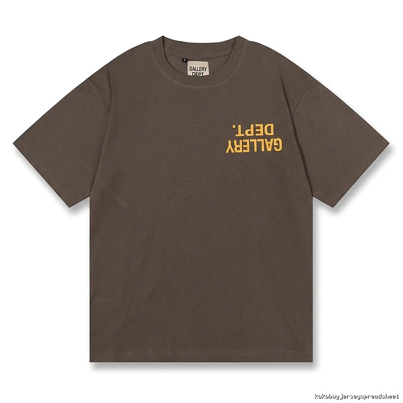 Gallery Dept Retro Style Dark Coffee T-shirt