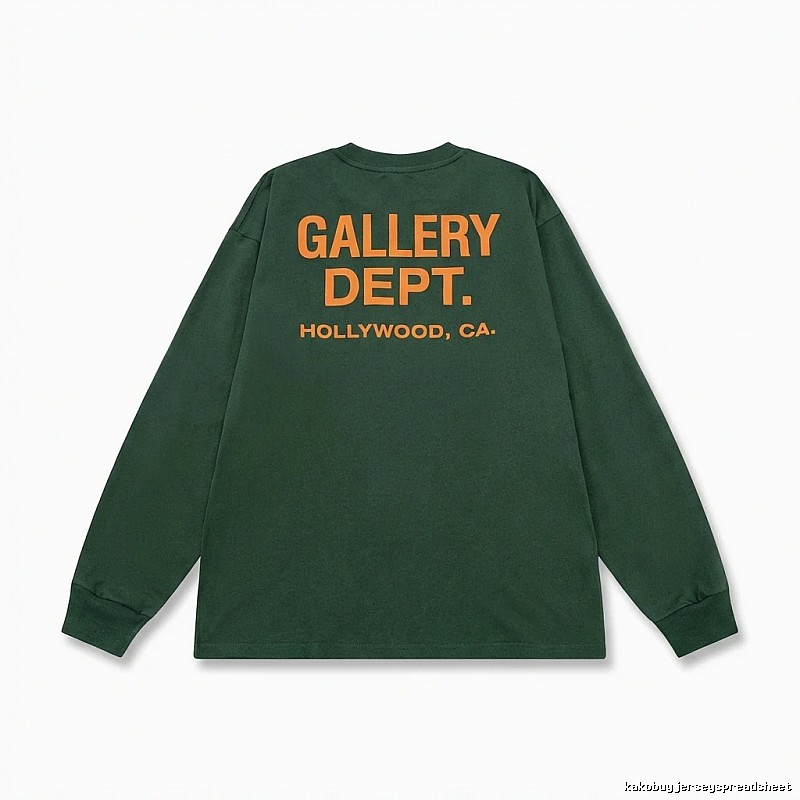 Gallery Dept Retro Style Dark Green Long-sleeve Shirt