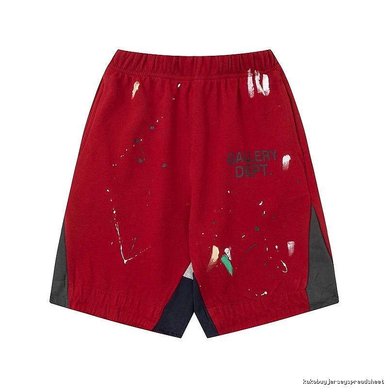 Gallery Dept splashed-ink style red shorts