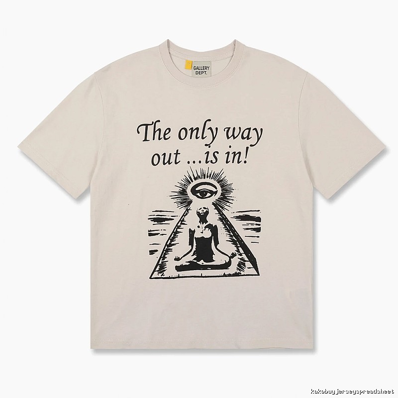 Gallery Dept Trendy Cool Style Off-white T-shirt