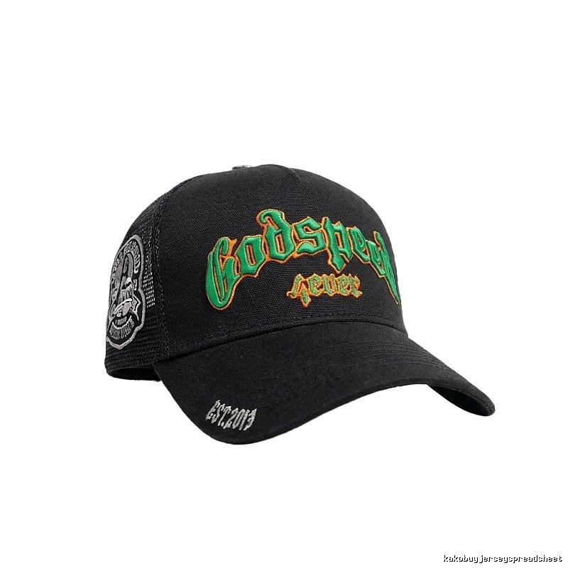 Godspeed retro-style black hat