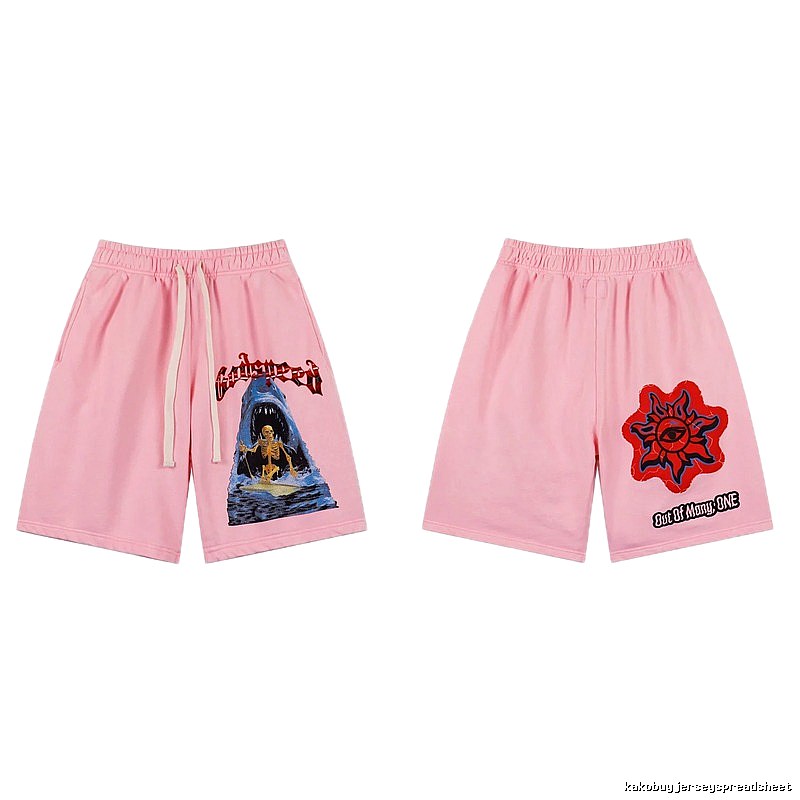 Godspeed Skull Print Street Style Pink Shorts