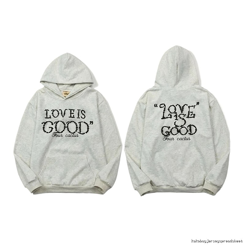 GOODBRAND LOVE Series Trendy and Cool White Hoodie
