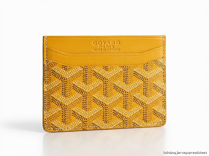 GOYARD Classic Yellow Card Holder