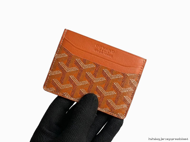 GOYARD Printed Fashion Orange Card Holder