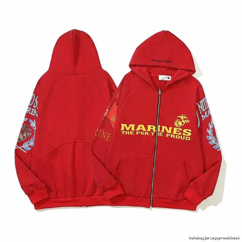 Grailz retro-style red hoodie