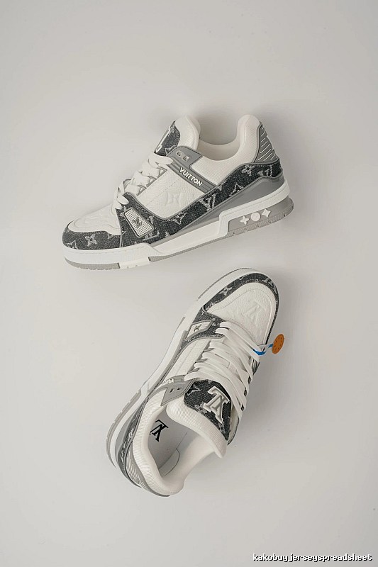 Gray White Low-top Pair from Louis Vuitton Gray Low-top Sneaker for Streetwear Looks