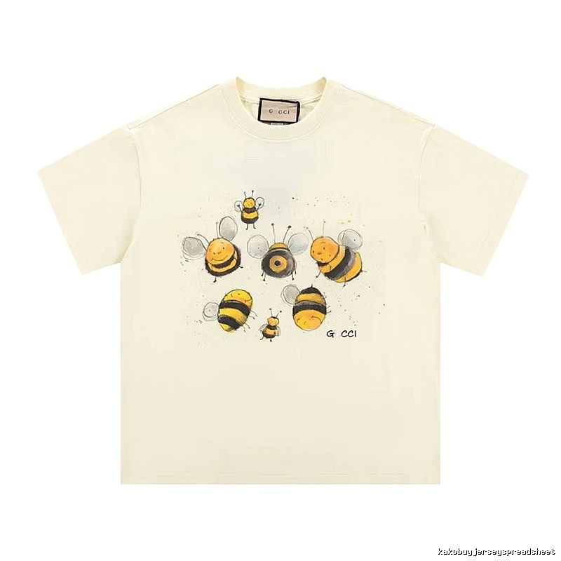 Gucci Bee Graffiti Casual Style Off-white T-shirt