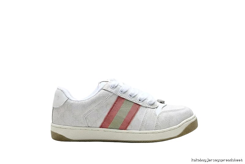 Gucci retro-style white canvas shoes